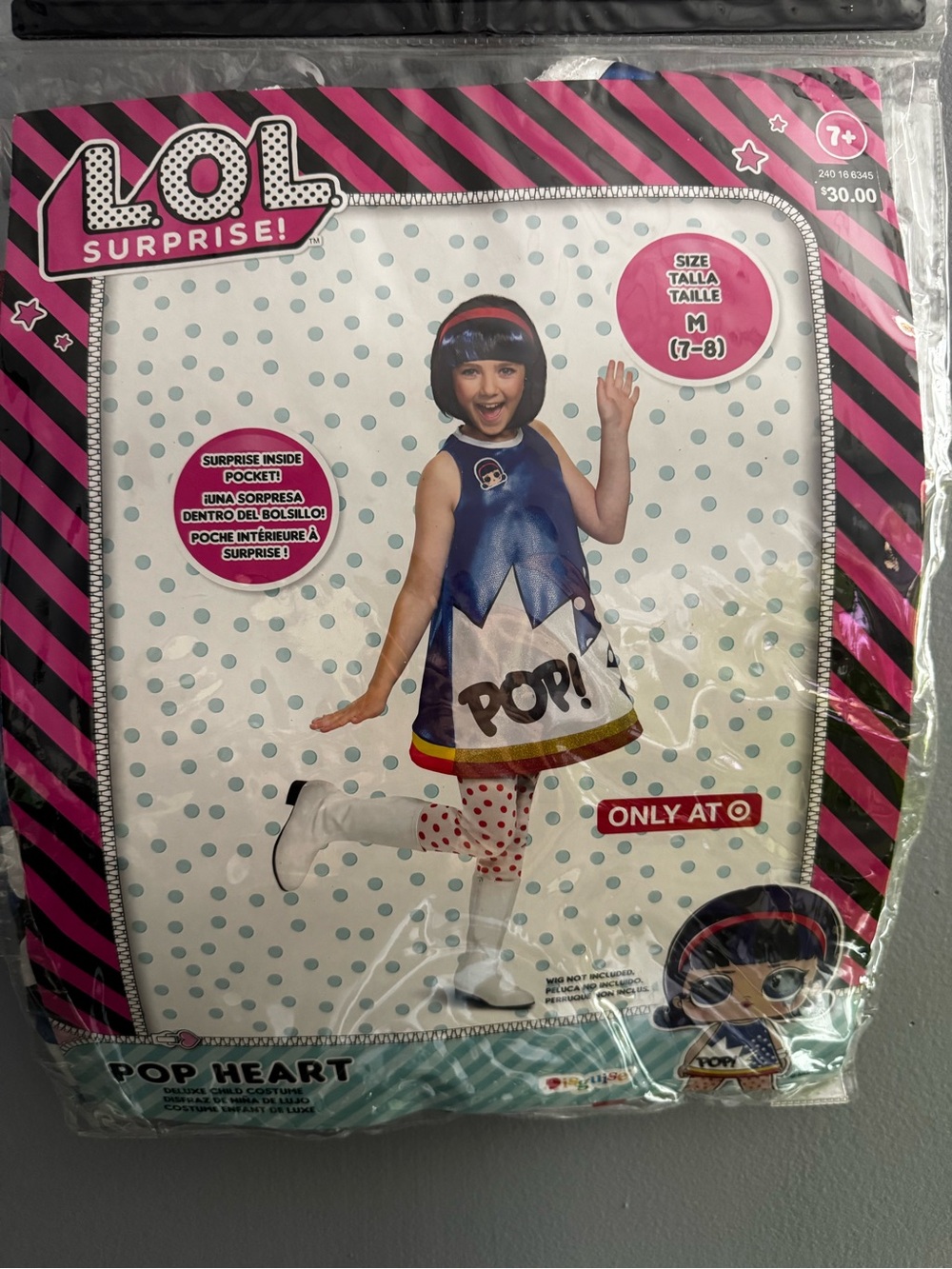 L.O.L. Surprise! Pop Heart Costume -  M 7-8